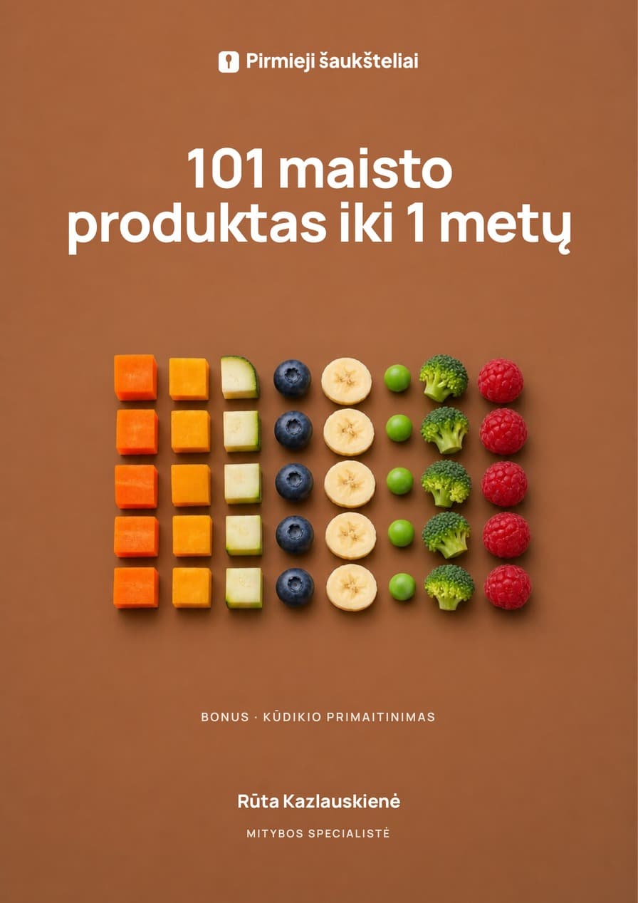 101 maisto produktas iki 1 metų